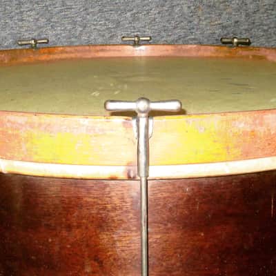 Ludwig & Ludwig Vintage 1920's Single Tension 26" Bass Drum 1920's Mahogany image 7