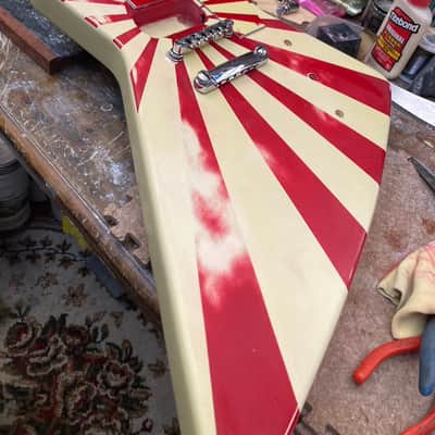 1978 Greco EX800 Relic Rising Sun JAPAN - Van Halen Ibanez Destroyer 2459 Lawsuit Era Explorer - Original Hardcase image 25