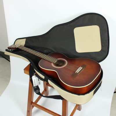Art & Lutherie AMI Wild Cherry 3/4 Parlor Guitar with Gig Bag image 9