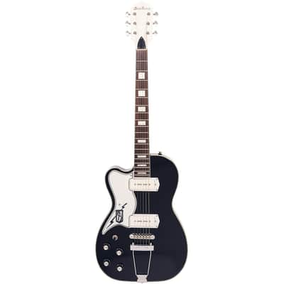 Airline Guitars Tuxedo Left Handed Black image 4
