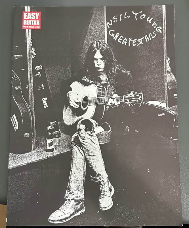 Neil Young Greatest Hits Easy Guitar Tab Tablature Sheet Music Song Book Songbook image 1
