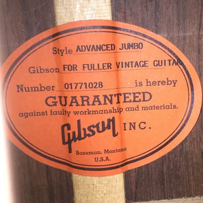 Gibson Custom Shop AJ Advanced Jumbo 2001 Brazilian Rosewood and Adirondack image 11