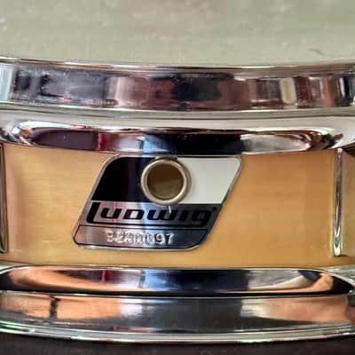 Ludwig Rocker Elite Piccolo Snare Drum 3 x 13" Black and White Badge 8 Lug image 2