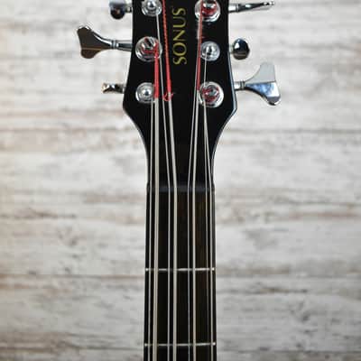 2008 Zon Sonus 8-String Bass Black composite neck Rare Free Shipping image 3