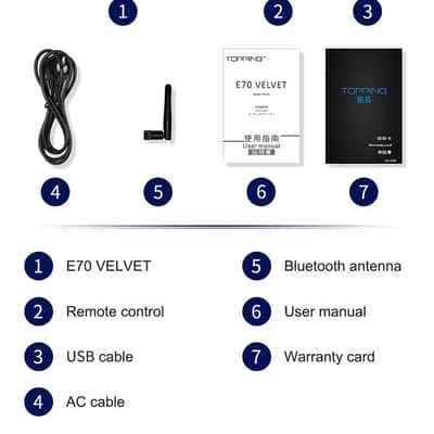 Topping  E70 VELVET DAC, LIKE NEW! - Silver, AKM AK4499EX chip image 3