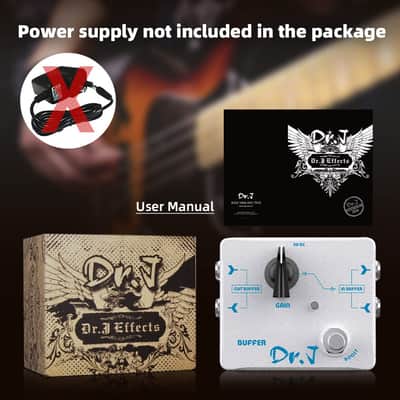 JOYO Buffer Pedal Effect Built-in Double Buffer Groups and Boost for Electric Guitar Bypass High-end Edition Dr.J Series (D57) image 4