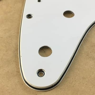 Lefty Vintage Spec Reissue 3-ply  Relic White Stratocaster Fender Pickguard Strat Aged Made in  USA image 9