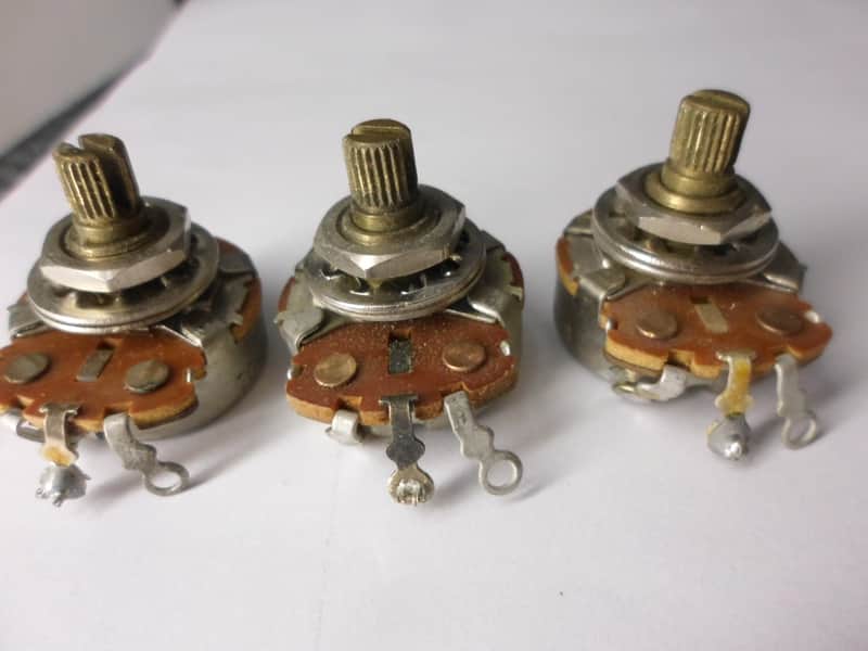 Vintage 1965 Fender Stratocaster Pots 250K CTS Potentiometers image 1