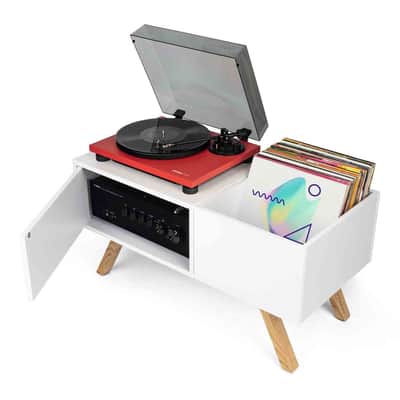 Glorious Turntable Lowboard - White image 4