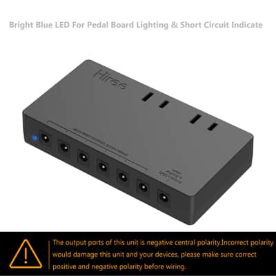 Hiree Guitar Pedal Power Supply 7 DC Output for 9V Effect Pedal Board with 2 AC Outlets for Charging Speaker, Musical Instruments image 4