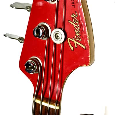 RARE Pre-CBS ‘64 Fender Jazz Bass in Orig’l Dakota Red w Matching Headstock image 5