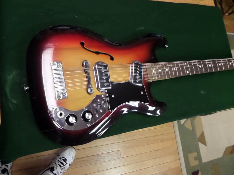 Bartell of California 12-String Hollow Body Guitar with Case image 1