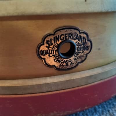 Slingerland 1920's/30’s 3X12 Maple “Juvenile” Model 6 Lug Snare Drum image 5
