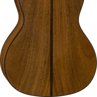 Luna Coral Solid Mahogany Concert Ukulele, Etched Fish image 3