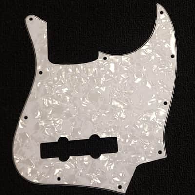 Fender Jazz Bass Pickguard , White Pearloid by Budreau Guitars image 1