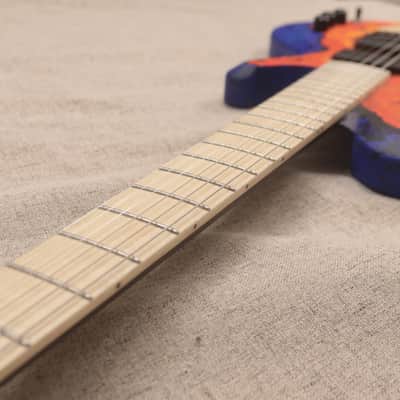 Lignum Single Cut Guitar 2024 Hand Painted Clear Satin image 10
