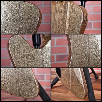 Gibson Custom Shop Original Firebird V 1 of 1 Gold Sparkle NAMM 1991 Owned by G.E. Smith / Signed & Dated by Tom Murphy w/OHSC image 14