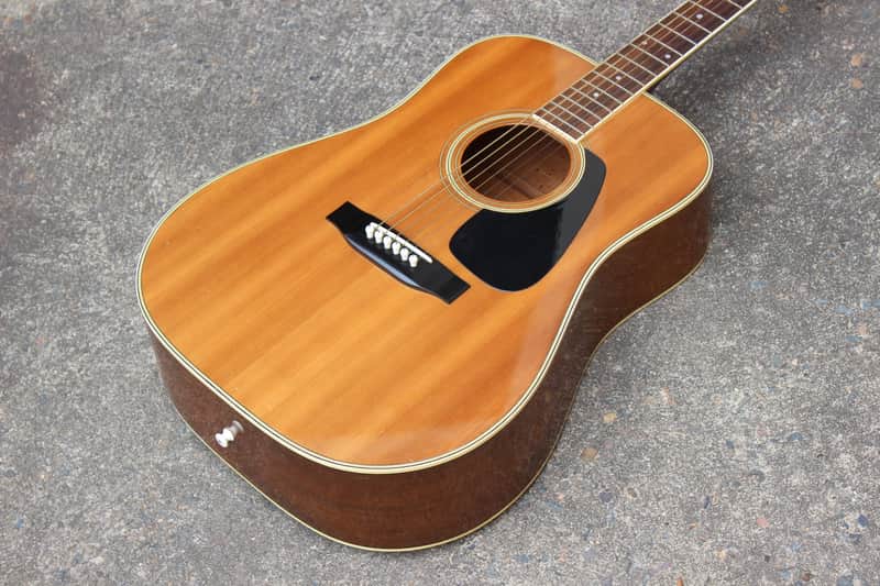 1983 Morris MD-505 Acoustic Dreadnought Guitar (Made in | Reverb