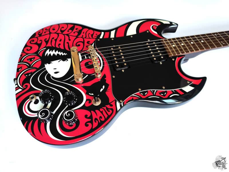 Rare! Epiphone SG Emily The Strange G-310 '2010 w/original GigBag