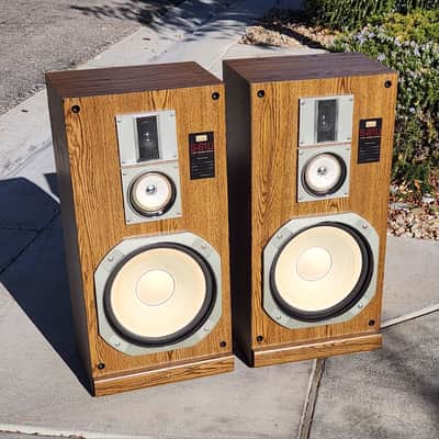 Sansui Sansui S-61U Vintage 3-Way Speaker System Pair 90s  - Walnut veneer image 4