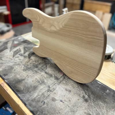 Madlad Instruments Ash Precision Bass PBass Style Body (custom made with pride in north Texas) - Unfinished image 6