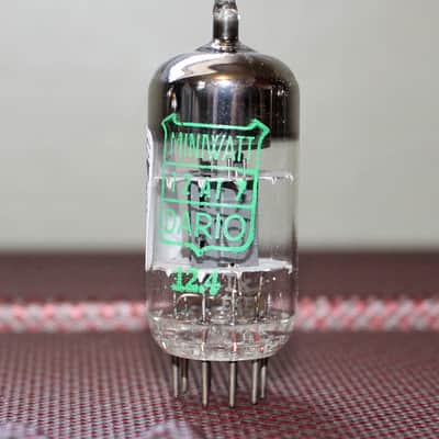 RT 12AT7 LA RADIOTECHNIQUE ECC81 FRANCE TK2 GRAY RIBBED PLATE HALO GETTER PERFECT BALANCE TEST NOS++ MINTY VINTAGE 1964 FOR MINIWATT image 1