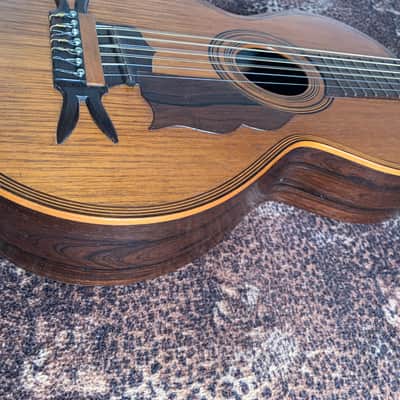 Raffaele Calace Italian folk guitar 1890 - Natural Wood! image 4