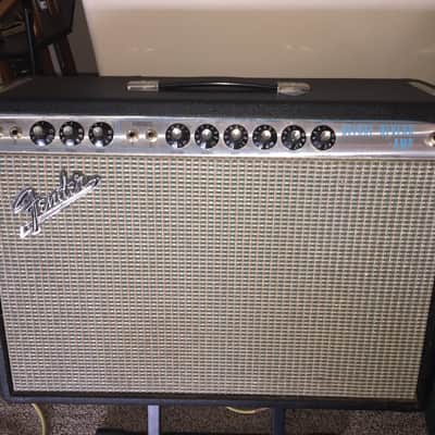Fender Silverface Deluxe Reverb 1969 Black Tolex image 5