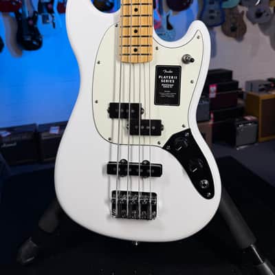 Fender Player II Mustang Bass PJ - Polar White with Maple Fingerboard, Free Plek! 463 image 1