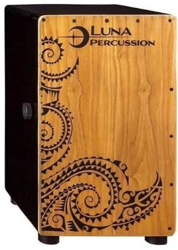 Luna Tattoo Cajon Black with Bag image 1