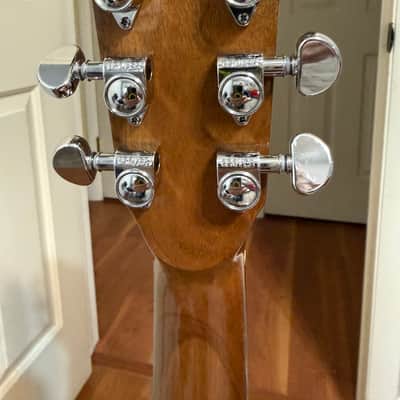 Zager Parlor Size Solid African Mahogany Acoustic Electric image 6