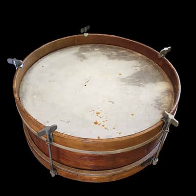 Thumb Rod Maple/Mahogany 12" Snare Drum Calf Heads Restored & Working image 16