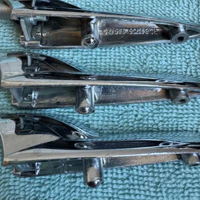 Premier Lot of 8 Vintage Floor Tom Drum Lugs - Spacing 1 7/16” 70s - Chrome image 6