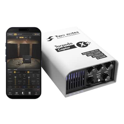 Two notes / Captor X + / Compact Reactive Load Box (16Ω), Attenuator, DynIR Cab Sim, IR Loader & Stereo Expander / A-Stock image 1