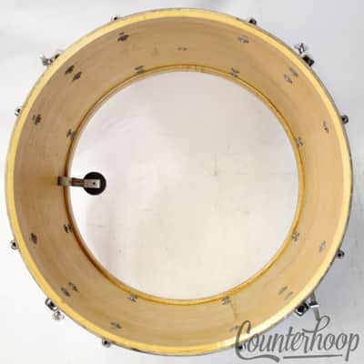 Slingerland 18x16"3Ply Floor Tom Drum Chrome Over Wood COW Vintage70s Sound King image 12