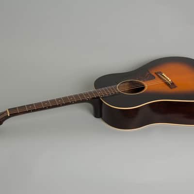 Gibson J-35 Flat Top Acoustic Guitar (1937), black tolex hard shell case. image 7