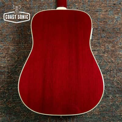1993 Orville by Gibson Hummingbird Cherry Sunburst made in Japan with Hard Case image 3