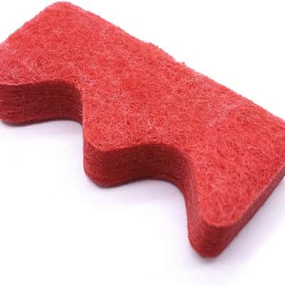 1 Pair Tongue Drum Mallets with Bracket Handpan Drum Sticks Rubber Mallet Percussion Instrument Accessory (Red) image 3