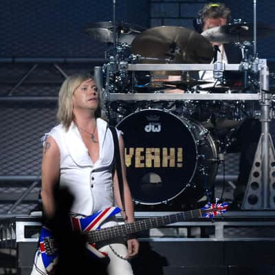 DW/Hart Dynamics Rick Allen's Def Leppard, 2002 "X" Tour Drum Set (#3). Autographed by the whole band. Authenticated! image 4