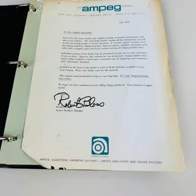 Ampeg Dealer Products Binder 1976 image 3