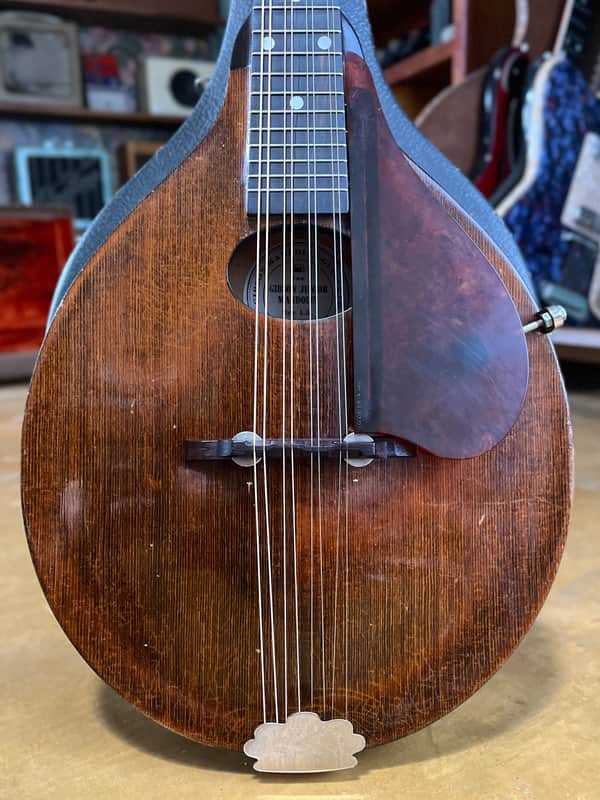 Vintage Gibson Style A-Jr. Mandolin | Figured Back | OHSC image 1