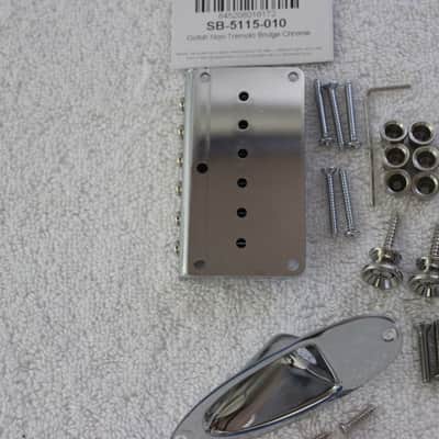 Gotoh Hardtail Chrome Stratocaster Body Hardware Set for Fender Strat SB-5115-010 image 5