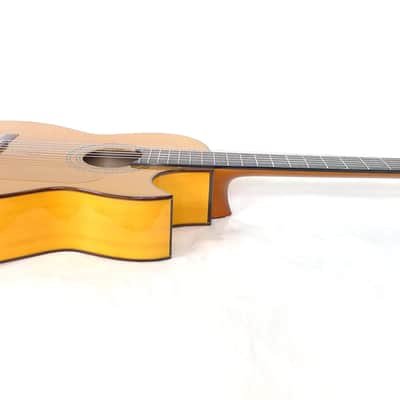 Neat Mint Hand-crafted in Japan '91 Asturias PUF / PU.F Flamenco Classical Nylon-String Acoustic-Electric Guitar image 14