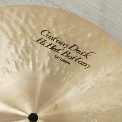 Used Zildjian 14" K Custom Dark Hi Hat Cymbal Pair image 9