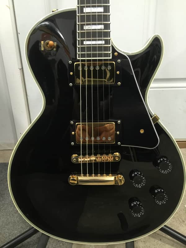Edwards By Navigator Les Paul Custom Eraly 90s Black | Reverb