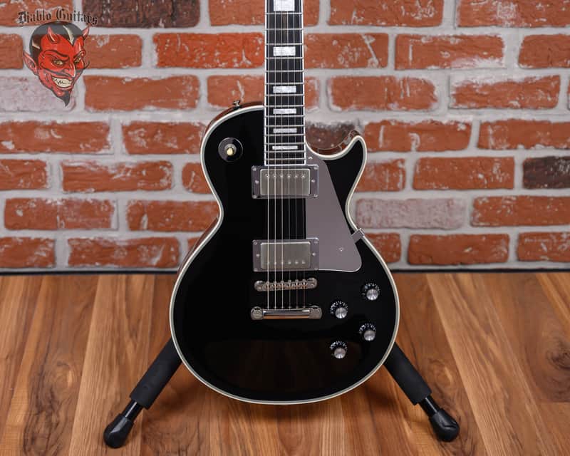 Edwards E-LP-130CDJS John Sykes Les Paul Custom Black 2022 w/Hardshell Case image 1
