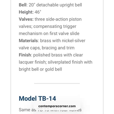 Immagine Reynolds  TB-13 Contempora Recording  Tuba 1964-70 - Brass lacquer - 3