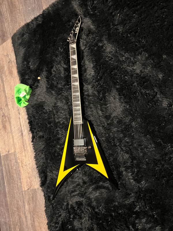 ESP LTD Alexi-600 Alexi Laiho Signature 2006 - 2008 - Black with Yellow Pinstripe image 1