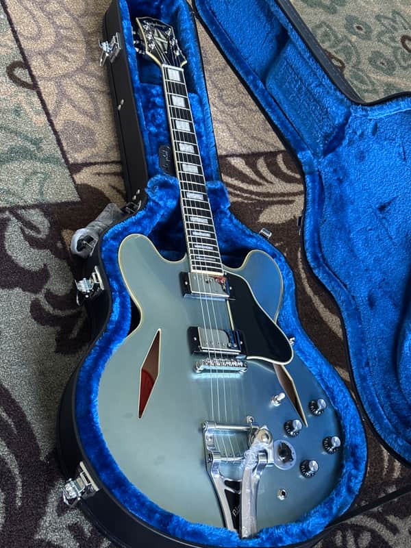 Epiphone Shinichi Ubukata Limited Edition Japan Only Signature ES-355 Pelham Blue Unplayed /As New image 1