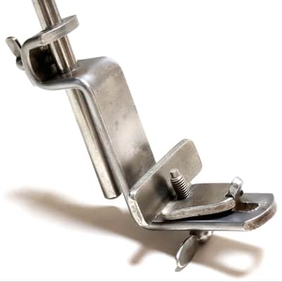 Slingerland 15" Nickel Plated L-Arm Cymbal Holder for Radio King Drum Set - 1930s / INSPECTED & TESTED image 6